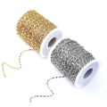 5Meters/Roll Wholesale Thin Design DIY Jewelry Making Sell As Meters Shinny Hot Sale Women Men Stainless Steel Necklace Meter