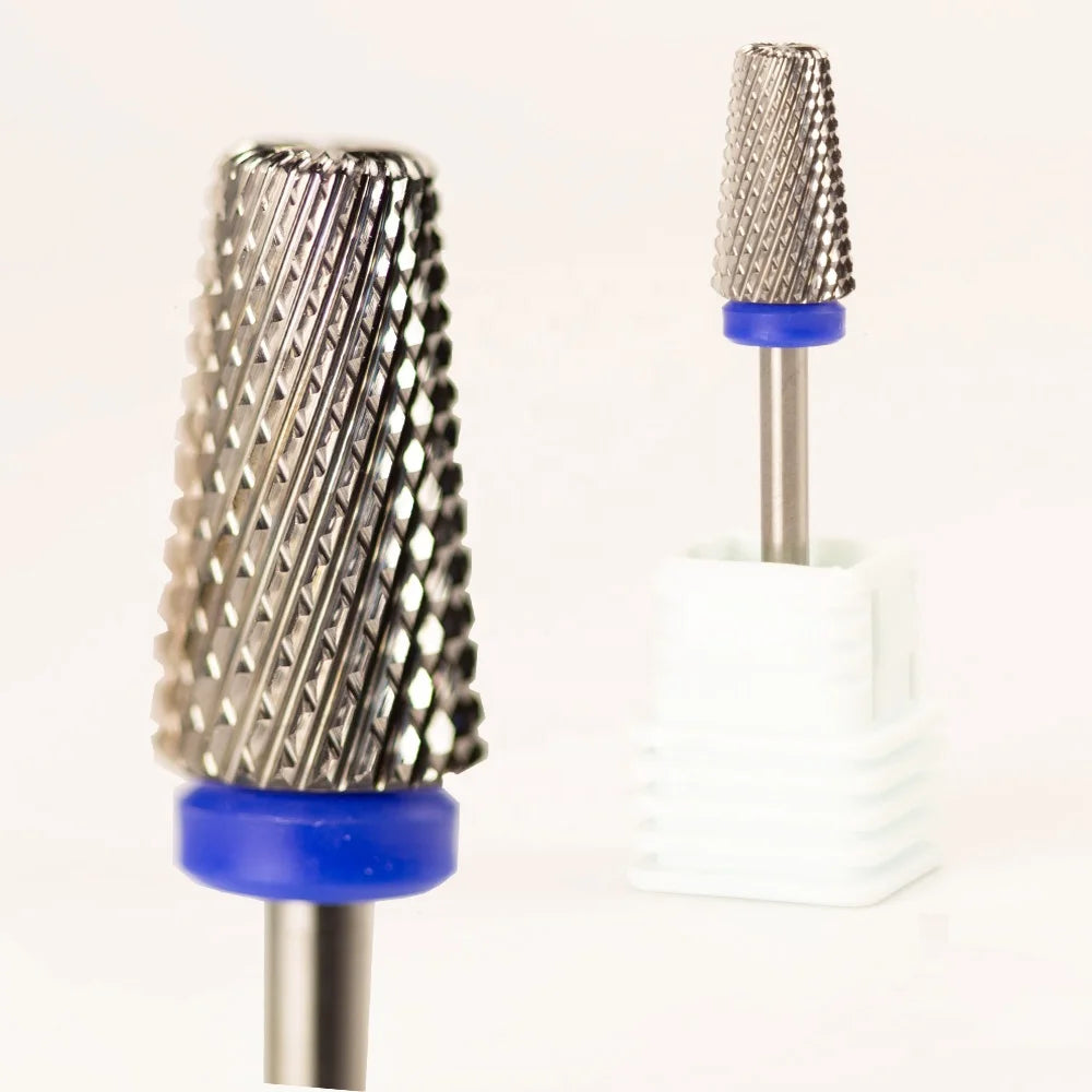 Wholesale Silver Top Quality 3 Way 5&1 Tungsten Professional E File Nail Drill Bits Carbide 5 in 1 in Storage