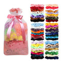 60 Pieces Hot Sale Sweet Fan Pure Color Gold Velvet Velvet Hair Accessories Elastic Headband