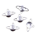 Handmade 14x22mm Spark Vintage Tibetan Silver Color Pendants DIY Bracelet Necklace Fit Charms Star Earth Saturn Planet