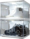 New Voice Control Shoe Box With Led Light Shoe Storage Boxes Clear Stackable With Light