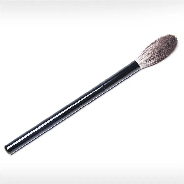Professional High Quality Natural Blush Brush Highlighter Wholesale Custom Logo Small Black Private Label Makeup Blush Brush