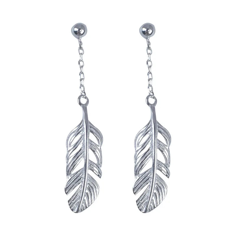 925 Sterling Silver Earrings Women Simple Fashion Wedding Jewelry Accessories