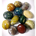 Natural Crystal Rock Ocean jasper Tumbled Sea Jade Polished Crystal Palm Stone for Healing