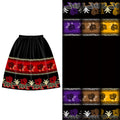 Fabric Supplier Henry Textiles Guam New Style Black Flower-Printed Polyester Fabric for Marshall Islands Skirt