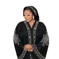 Factory Wholesale Abaya Women Muslim Dress Turkey Linen Jilbab Abaya Muslim Dress Rhinestone Linen Abaya