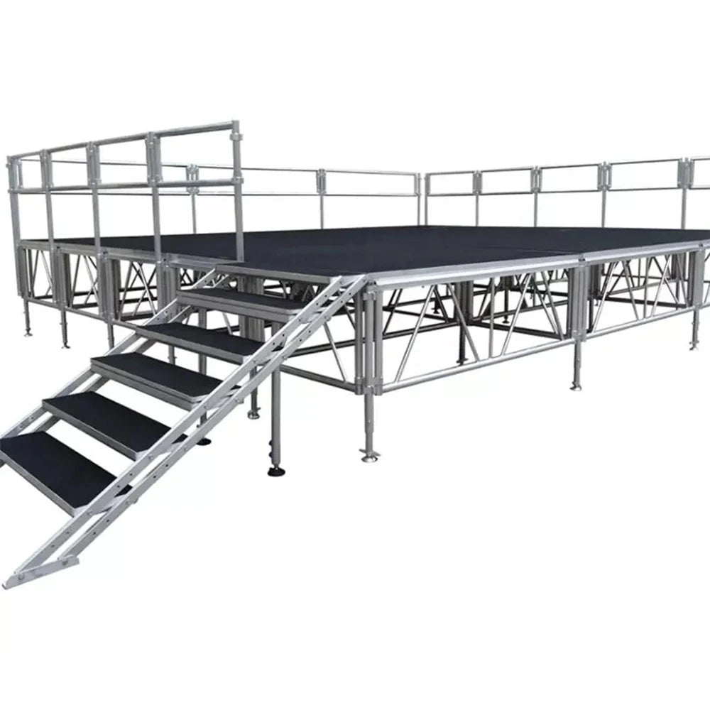 Ava Customize Outdoor Mobile Wooden White Acrylic Event Music Performance Concert Aluminum Round Wedding Portable Stage Platform