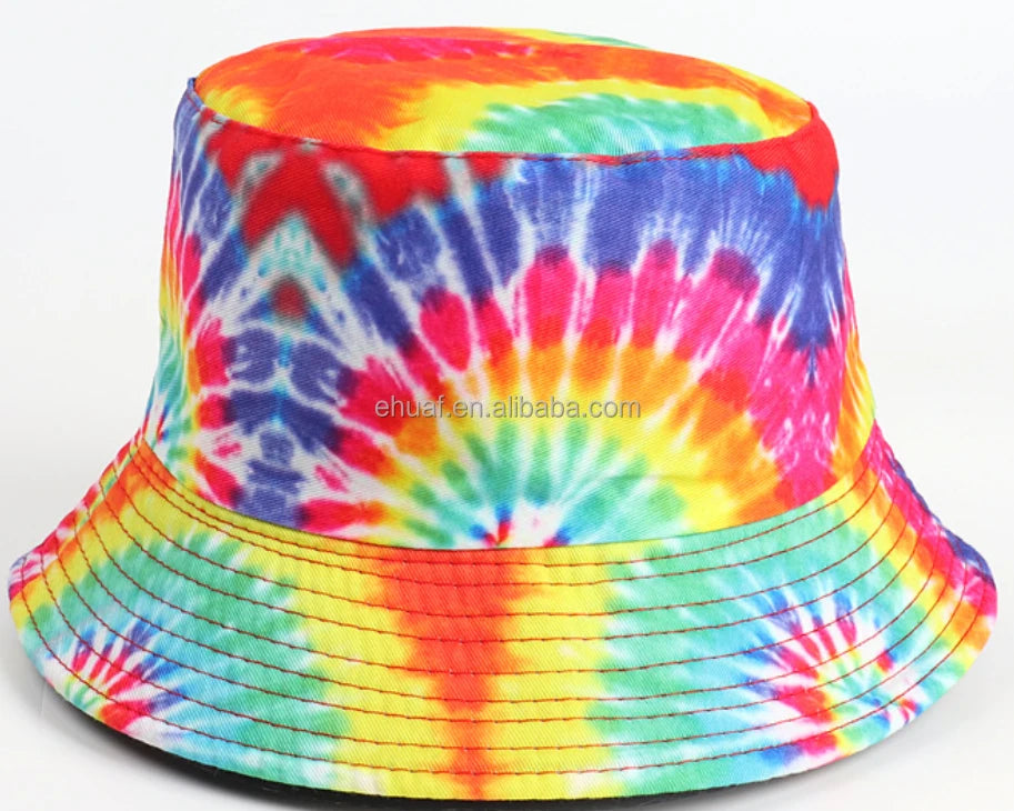 Adult Hat Special Print Reversible Double Side Wearing Summer Travel Bucket Beach Sun Fisherman Hat