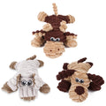 Wholesale Custom Interactive Plush Pet Puppy Dog Toy Chew Animal Shape Simulation Squeak Toy
