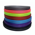Wholesale Durable 25mm PP Recycled Polyester Reflective Tubular Nylon Webbing for Bag Strap Nylon Tubular Hollow Webbing