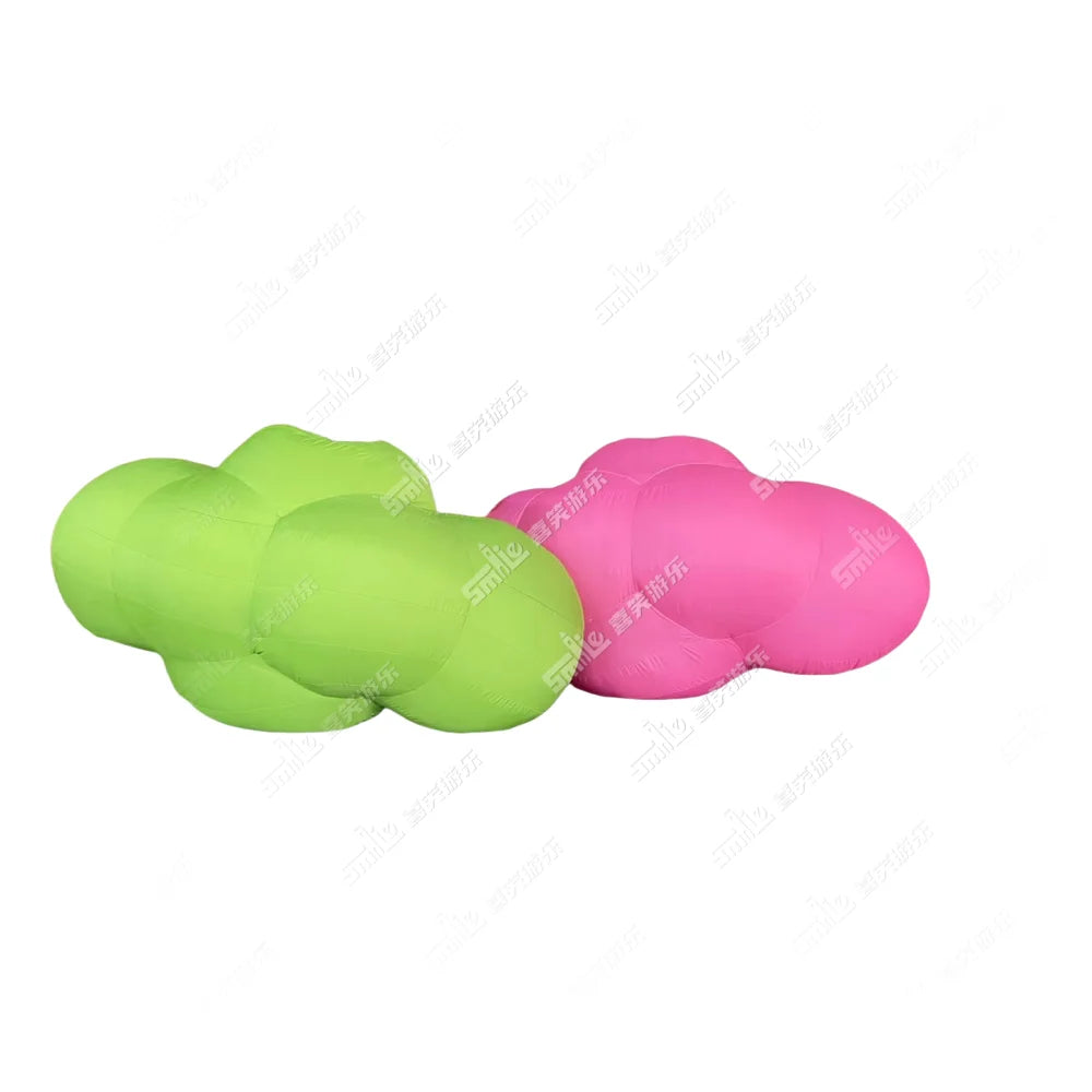 Inflatable Hanging Pink Cloud Helium Balloon Sky Cloud Balloon With Led Light Giant Advertising Inflatable Cloud Model