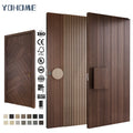 French Style Customized New Design Pivot Front Door Large Modern Villa Solid Wood Doors Outdoor Main Entrance Wooden Door