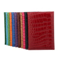 Assorted New Cheap Promotional Give Away Travel Air Gifts PU Leather Crocodile Pattern Cover Multi Colorful Passport Holder MegaBDM
