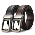 Two Layer Cow Hide Leather Automatic Buckle Men's Business Casual Luxury Belt 3.5CM Width Customizable Logo
