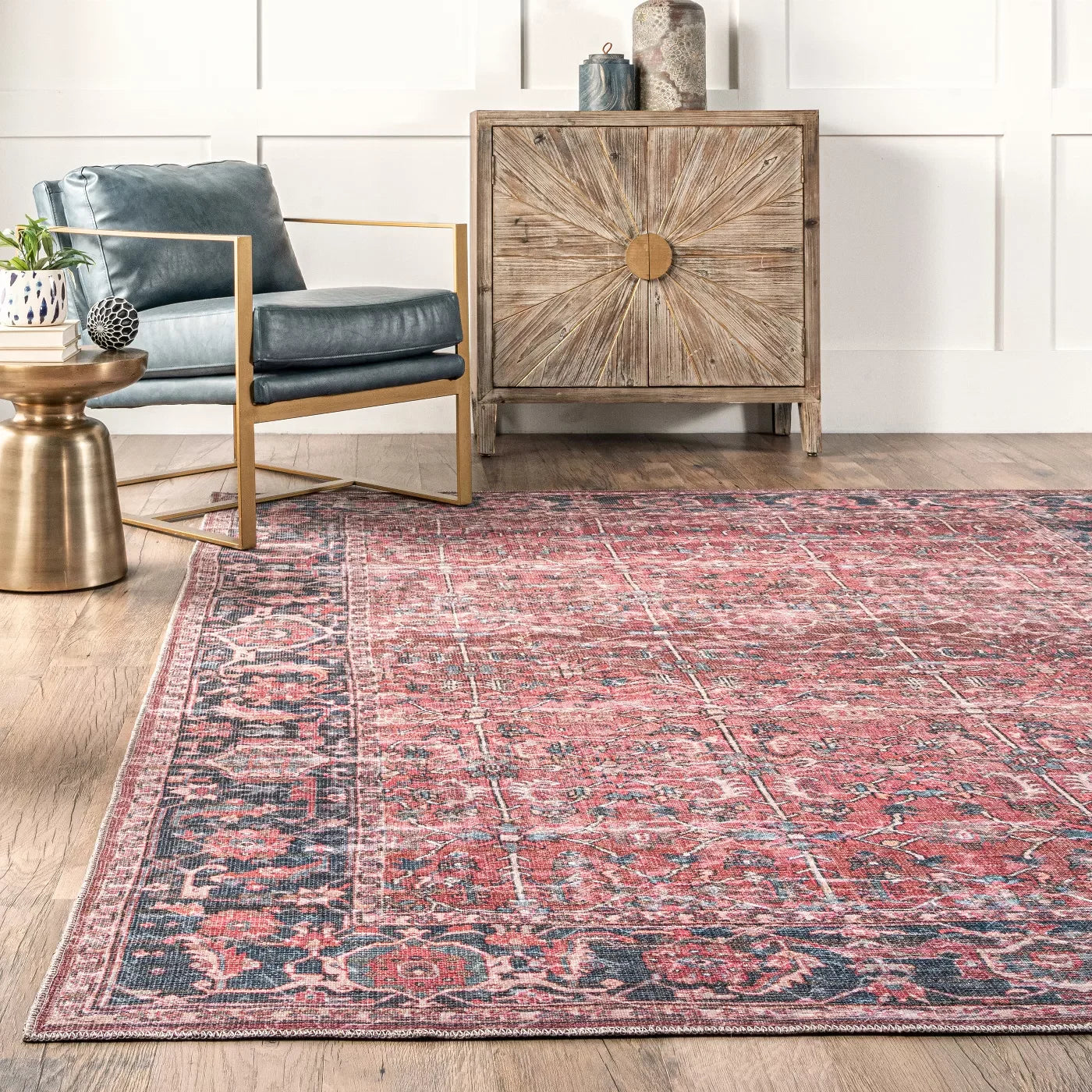 Wholesale Household Flooring Rectangle Area Home Turkish Vintage Style Living Room Runner Rug