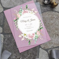Luxury Elegant Rose Floral Glass Acrylic Invitation With Envelope Marriage Quinceanera Tea Party Birthday Wedding Invitation
