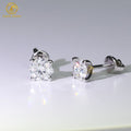 S925 Sterling Silver Fine Jewelry D VVS1 Moissanite Diamond Stud Earrings with Screw Back Luxurious & Elegant