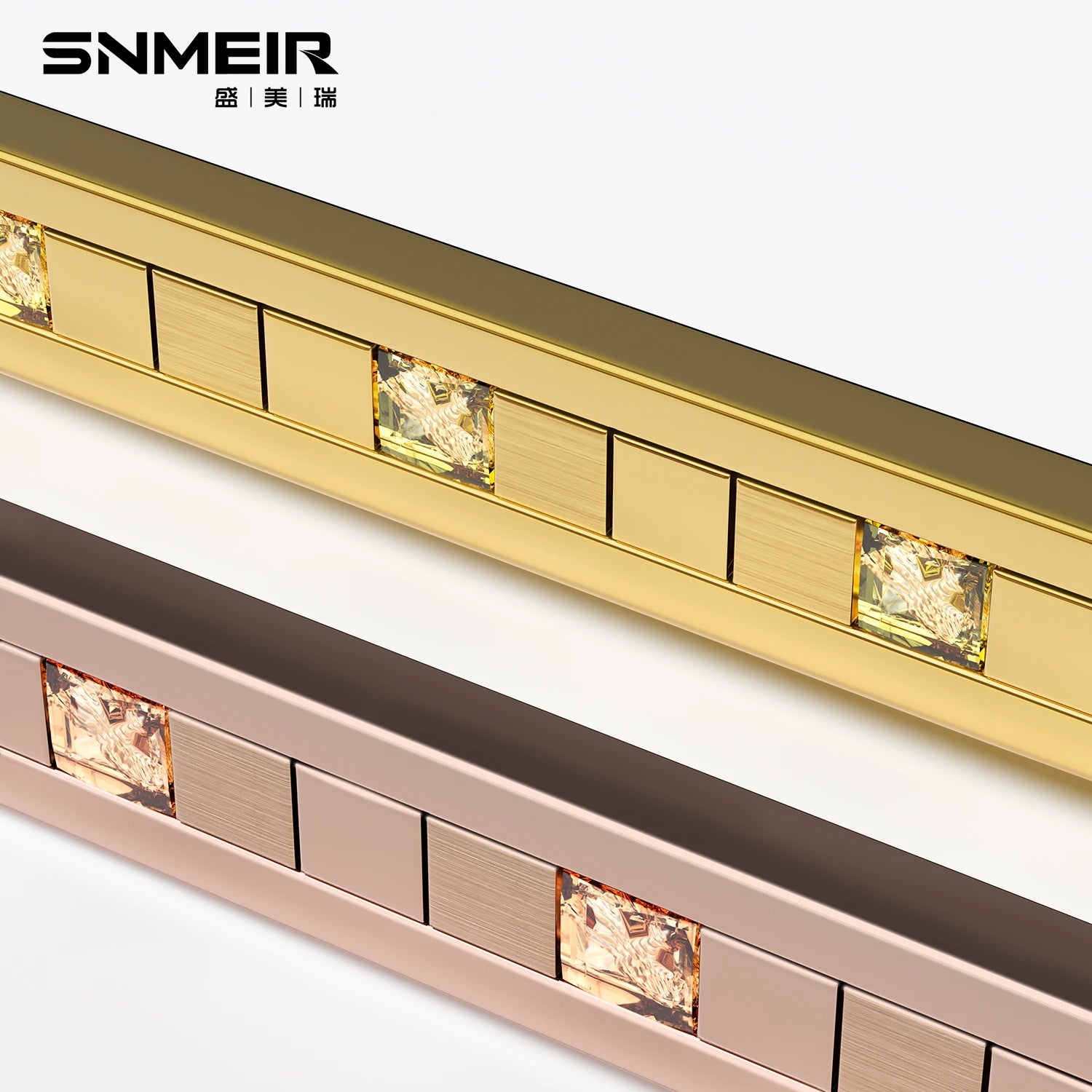Luxury Mirror Finish Stainless Steel Tile Trim Rose Gold and Silver Flat Corner Strip for Hotel Mall Floor Edge