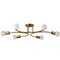 Modern Square Crystal LED Ceiling Light Flush Mount with E26 Base Middle Size for Living Room Home Office or Bar