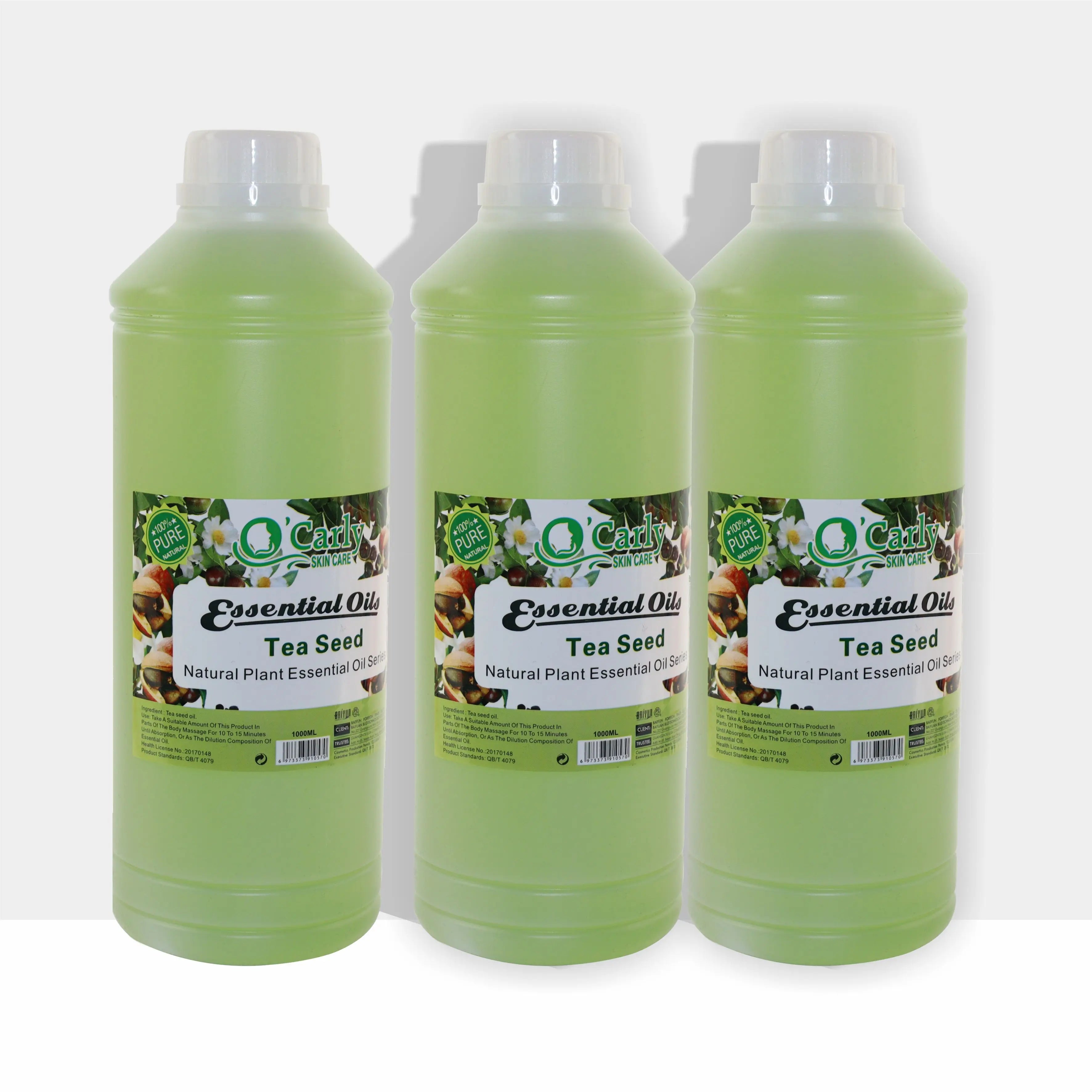 Private Label Skincare Tea Seed Oil Serum Anti Aging Whitening Vitamin C Vegan Black Green Quantity Essential Oil