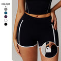 Custom Long Quick Drying Breathable Tight Hip Lifting Women'S Sports Fitness Pants High Waisted Yoga Shorts With Pockets