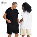 Sleeveless 275 GSM 100% Cotton Print on Demand Oversized Plus Size Streetwear Hooded T-Shirt Front Pocket Men Pullover Hoodie
