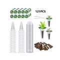 121Pcs Greenhouse Garden Seed Pods Hydroponic Pods Kit Grow Baskets Sponge Pod Labels