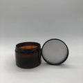 Customization Manufacturer 100ml 200ml 500ml Dark  Brown Amber Plastic PET Mason Jars  with Screw Top for Food for Cookies Cream