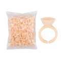 Disposable Ring Tattoo Ink Holder Cup Pigment Container Adhesive Glue Holder Permanent Tattoo Needle Supplies Makeup Tool