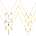2024 Elegant Hypoallergenic 925 Silver Gold Plated Zircon Pendant Durable Wedding Birth Gift for Women Trendy Chains Jewelry