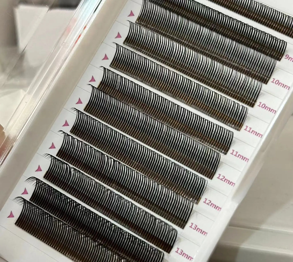 5D Closed Fan Lash Angel Lashes Black Color Mixed Lash Tray Eyelash Extension