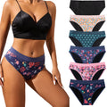 Cotton Printing 4 Layers Leak Proof Mid-Rise Absorbent Period Panties Women Period Underwear Girls Menstrual Panty
