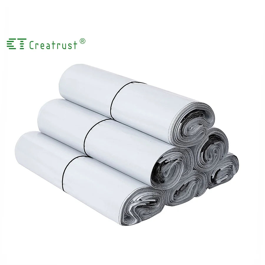 CTCX Print Poli Mailer White Poly Mailers Mailing Bags Strong Adhesive Eco Mailer Poli Custom Courier Mailing Bag