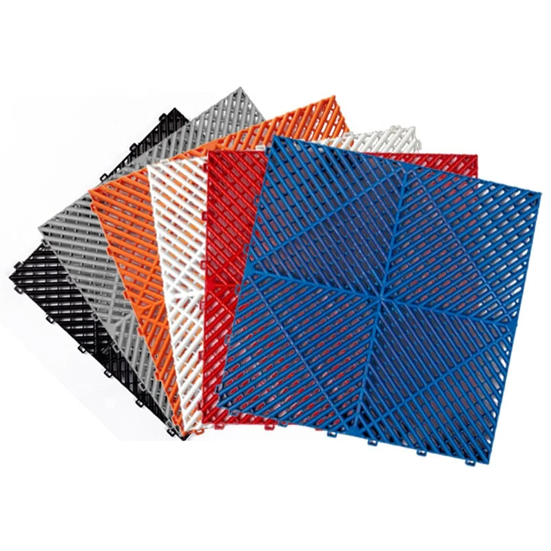2025 Drainage Interlocking Garage Floor Tiles Interlocking Floor Tiles for Indoor Plastic Tiles Floor for Car Wash