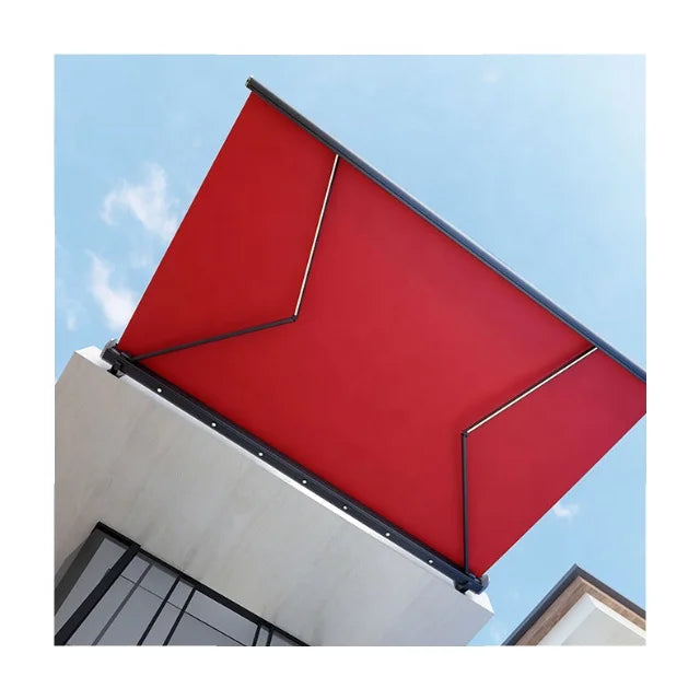 Retractable Canopy Metal Material Electric Folding Shade Sliding Roof Canopy Roof Awnings Retractable Awning Outdoor