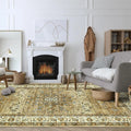 Low Pile  Clearance Washable Boho Area Rug Non slip Soft Vintagefor Living Room Area Rugs