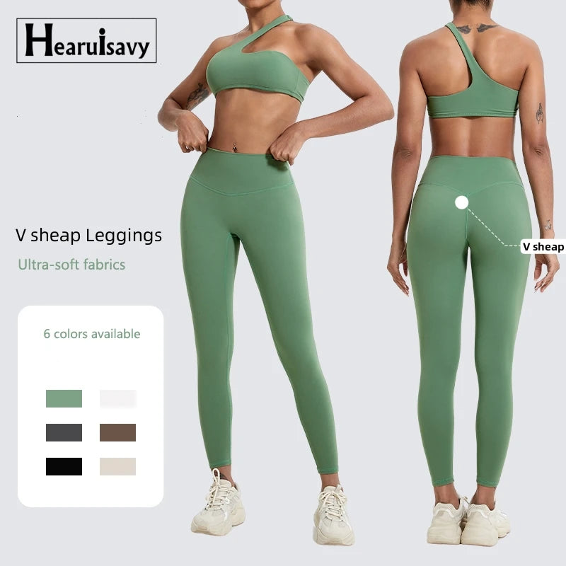 Wholesale Custom Logo Print Quick Dry Athletic Fitness Sustainable Solid Activewear Sports Workout Sets for Women Gym Wear