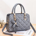 Tassel Tote Fashionable Trendy Grey Color Patent New Original Woman Handbags Manufacturers