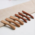 7.5cm Natural Bamboo Wood Cosmetic Facial Cream Spatula Massage Plastic Beauty Tools