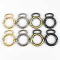 Meetee BF174 19mm Luggage Hardware Fasteners Accessories DIY Bag O Ring Buckles Spring Metal Clasp for Bag Strap