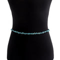 New Bohemia Style Natural Stone Gravel Waist Chain Crystal Green Aventurine Amethyst Jewelry Body Chain for Women