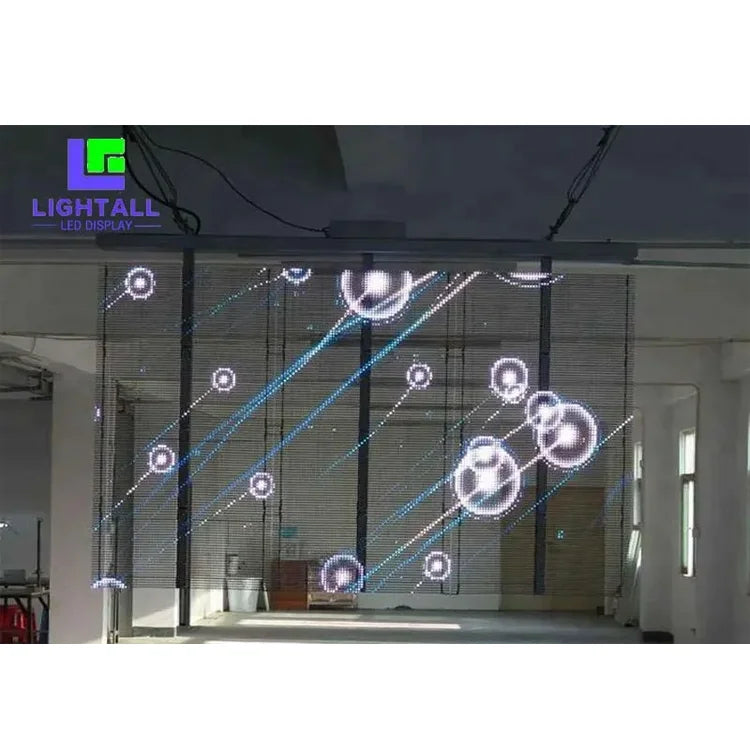 LIGHTALL 2023 LED Screen Transparent Glass New Technology HD Advertising Indoor Video Full Color Transparent LED Display