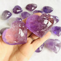 Wholesale Natural Crystal Gemstone 4-6cm Healing Amethyst Heart Heart for Gift