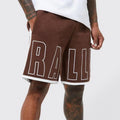 Customized Logo Casual Plus Size Elastic Waist Cotton Color Block Men Sweat Shorts