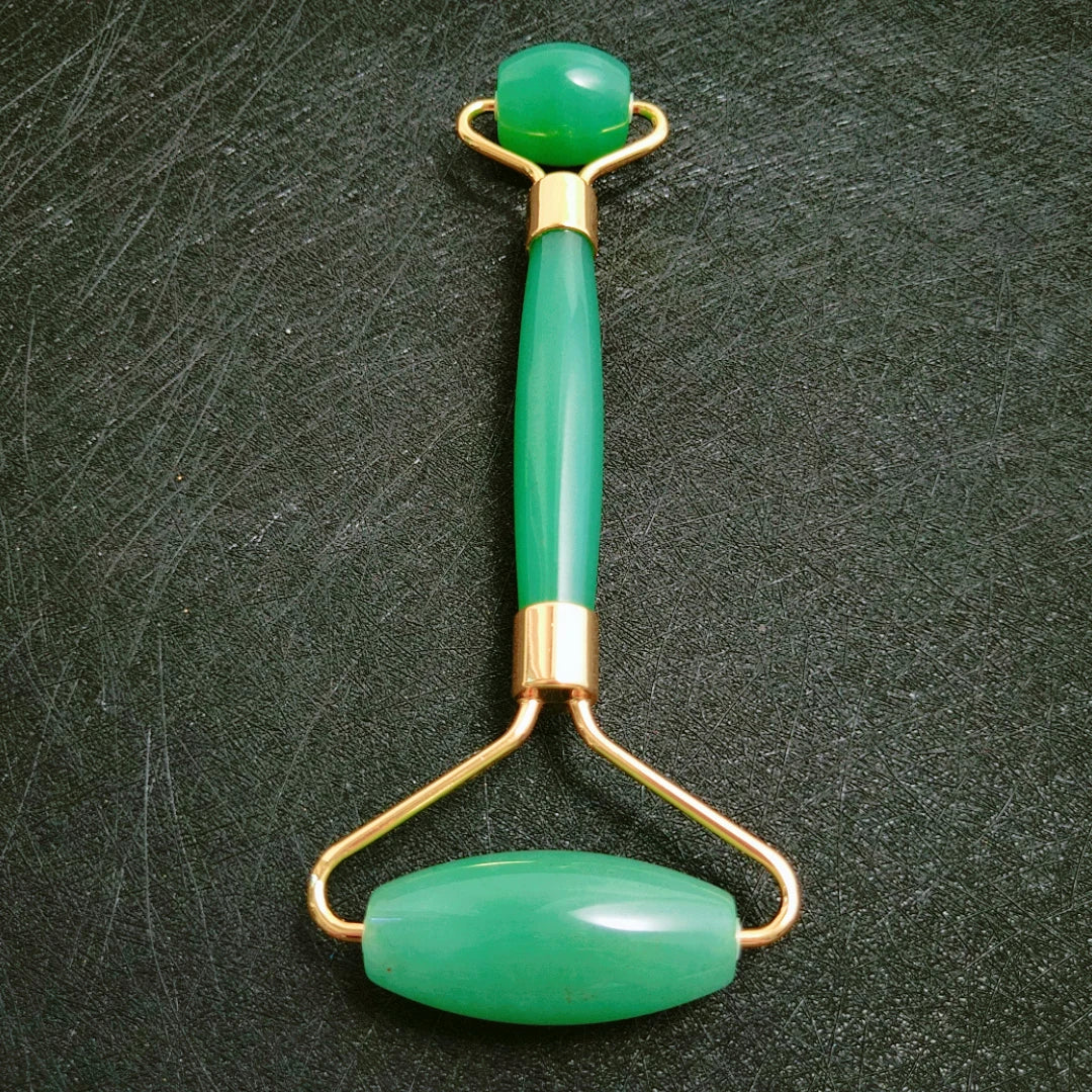 Hongzhuo Premium Authentic Aventurine Jade Roller Green Gem Jade Roller