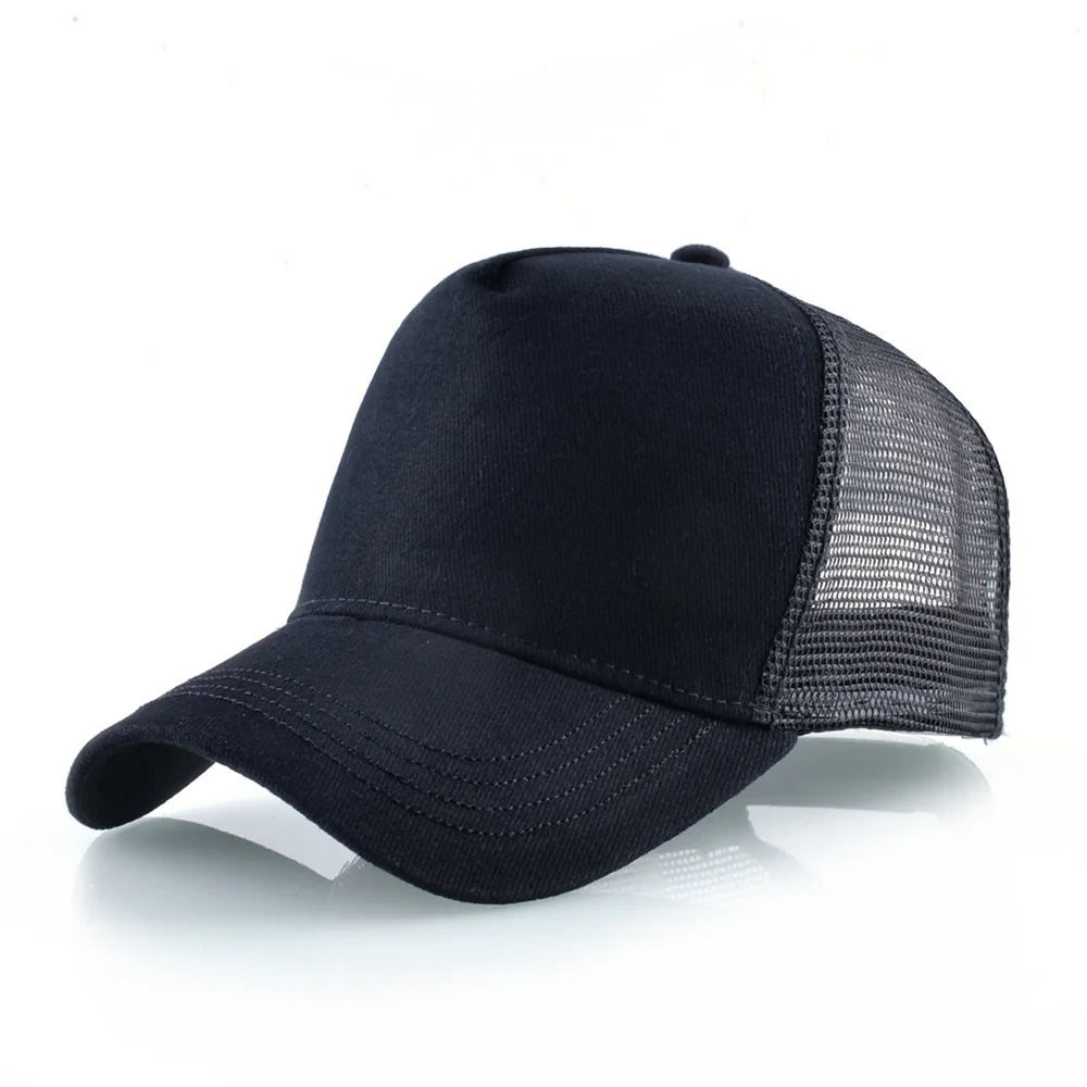 Wholesale Low Price 100% Polyester Hats Men Sublimation Mesh Baseball Cap Blank Trucker Hat With Logo