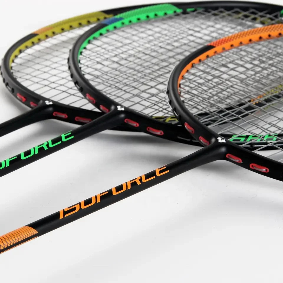 High-Tension Tournament-Grade Carbon Fiber Badminton Racket Softness Provides Comfortable Powerful Smashes