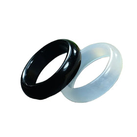Certified Natural Agate Jade Ring Couple Models Men and Women Personality Pull Finger Tail Ring Chalcedony Green Jade Ring