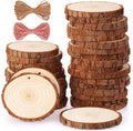Tailai Unfinished Natural Wood Slices Round Shape Craft Wood Christmas Ornaments DIY Crafts for Arts Crafts Painting.