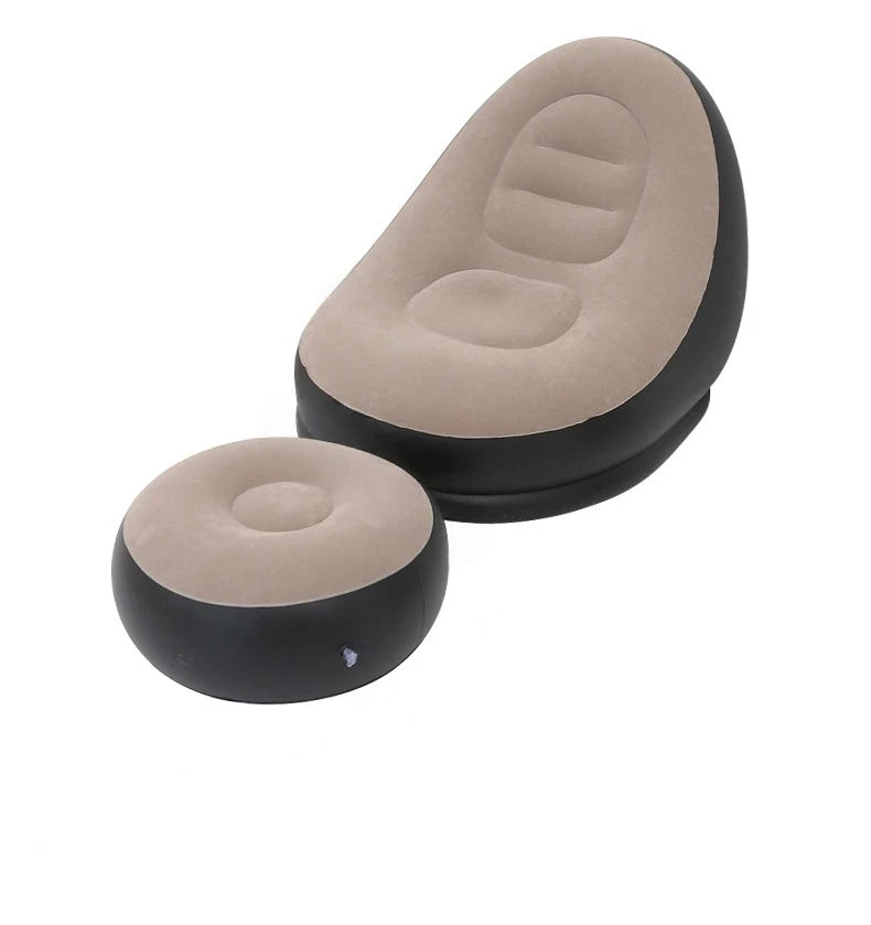 Wholesale Modern Round Inflatable Air Sofa Foldable and Portable with Reclining Feature for Home Use in Bedroom or Outdoor